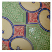 Vintage Kunst Nouveau Fliese (Vorderseite)