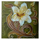 Vintage Kunst Nouveau Fliese (Vorderseite)