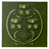 Vintage Kunst Nouveau Fliese (Vorderseite)