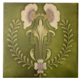 Vintage Kunst Nouveau Fliese