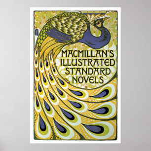 Vintage Kunst nouveau Macmillan-Romananzeige Poster