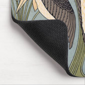 Vintage Kunst Nouveau Störche Mousepad (Ecke)