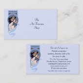 Vintage Kunst nouveau Visitenkarte (Vorne/Hinten)