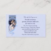 Vintage Kunst nouveau Visitenkarte (Rückseite)