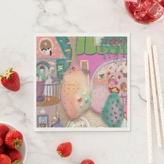Vintage-Kunst-Papier-Servietten Serviette (Beispiel)