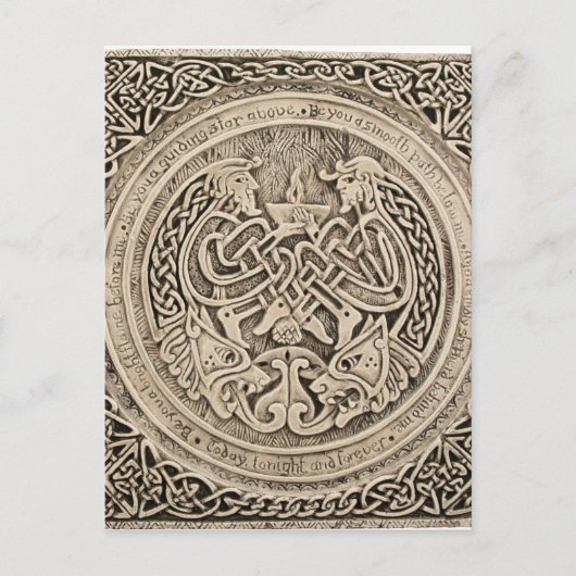 VINTAGE KUNST POSTKARTE (Vorderseite)
