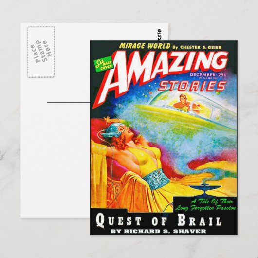 Vintage Kunst Postkarte (Vorne/Hinten)