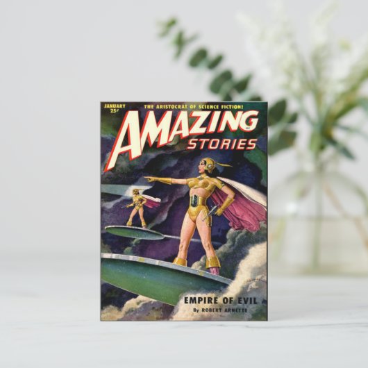 Vintage Kunst Postkarte (Stehend Vorderseite)