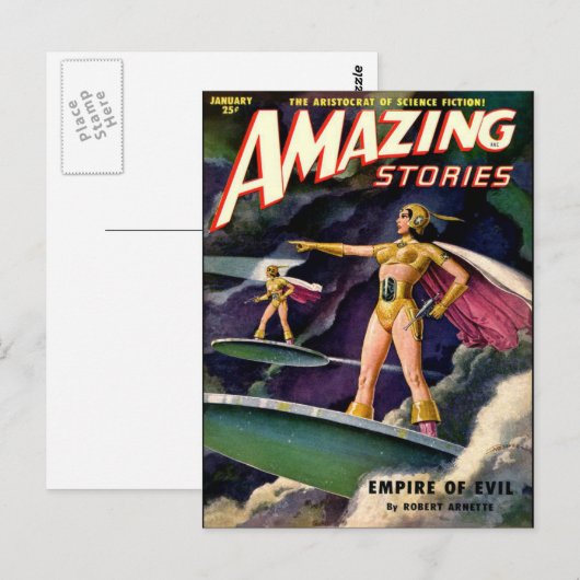 Vintage Kunst Postkarte (Vorne/Hinten)