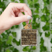 Vintage Kunst Roms, Italien Schlüsselanhänger (Hand)