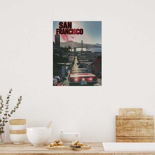 Vintage Kunst San Francisco Poster (Küche)