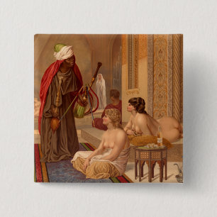 Vintage Kunst: Schönheit von Nelson-Whisky Button
