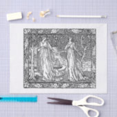 Vintage Kunst Seidenpapier (Handwerk)