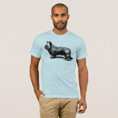 Vintage Kunst Skye Terriers T-Shirt (Vorne ganz)