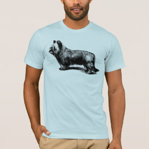Vintage Kunst Skye Terriers T-Shirt