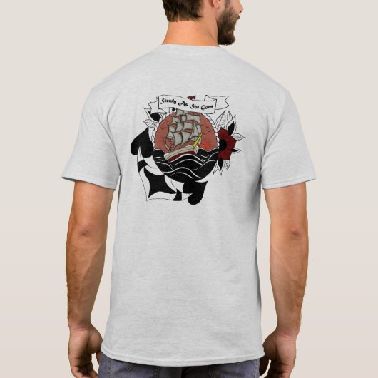 Vintage Kunst T-Shirt (Rückseite)