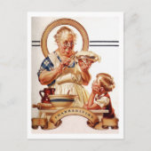 Vintage-Kunst-Thanksgiving-Postkarten Postkarte (Vorderseite)