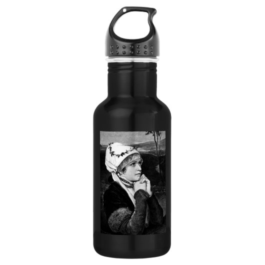 Vintage Kunst Trinkflasche (Vorderseite)