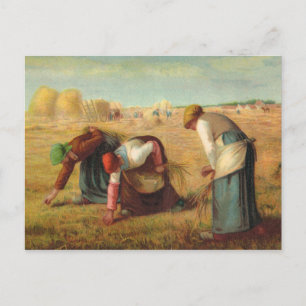 Vintage Kunst, Van Gogh, Gleaners auf dem Gebiet Postkarte