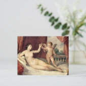 Vintage Kunst - Venus & Cupid - Reni Postkarte (Stehend Vorderseite)