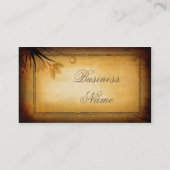 Vintage Kunst Visitenkarte (Rückseite)