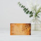 Vintage Kunst Visitenkarte (Stehend Vorderseite)