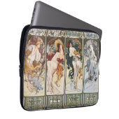 Vintage Kunst von Alphonse Mucha Laptopschutzhülle (Vorne Rechts)