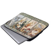 Vintage Kunst von Alphonse Mucha Laptopschutzhülle (Vorne Knopf)