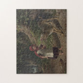 Vintage-Kunst zum Märchen Rotkäppchen Puzzle (Vertikal)