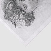 Vintage Kunstdame Seidenpapier (Ausschnitt)