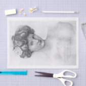 Vintage Kunstdame Seidenpapier (Handwerk)