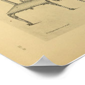 Vintage Kunstdarstellung 1920 Poster (Ecke)