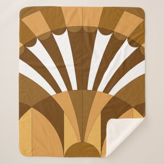 Vintage Kunstdekoration Sherpadecke (Vorderseite)
