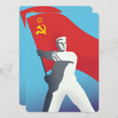 Vintage Kunstdrucke der sowjetischen Gewerkschaft  (Vorne/Hinten)