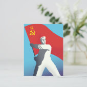 Vintage Kunstdrucke der sowjetischen Gewerkschaft Postkarte (Stehend Vorderseite)