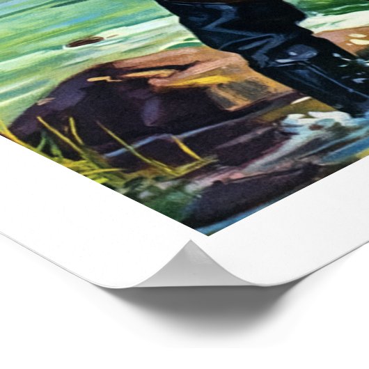 Vintage Kunstdrucke im Fishing Poster (Ecke)