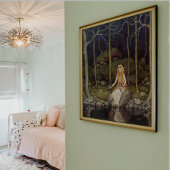 Vintage Kunstdruckerei im Wald Kinder Kunst Poster