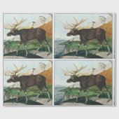 Vintage Kunstelche Geschenkpapier (Flach)