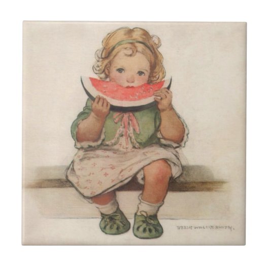 Vintage-Kunstfliese Fliese (Vorderseite)