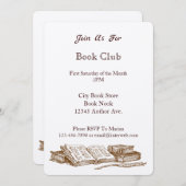 Vintage Kunstgalerie: Einladung (Vorne/Hinten)