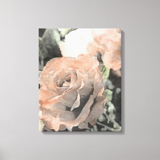 Vintage Kunstgeschichte mit hellrosa Hintergrund Leinwanddruck (Vorderseite)