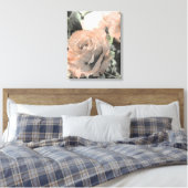 Vintage Kunstgeschichte mit hellrosa Hintergrund Leinwanddruck (Insitu (Schlafzimmer))