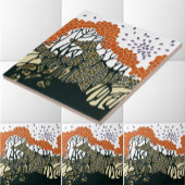 Vintage Kunsthandwerker oder Handwerker Windblown Fliese