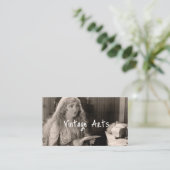 Vintage Kunsthandwerkskarten Visitenkarte (Stehend Vorderseite)