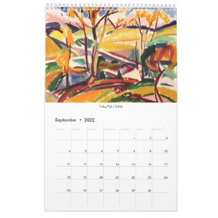 Vintage-Kunstkalender Henry Lyman Saÿen Modernist Kalender