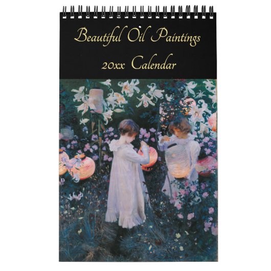 Vintage Kunstkunst Schöne Ölgemälde 2026 Mauer Kalender (Titelbild)