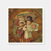 Vintage Kunstkunst Serviette (Vorderseite)