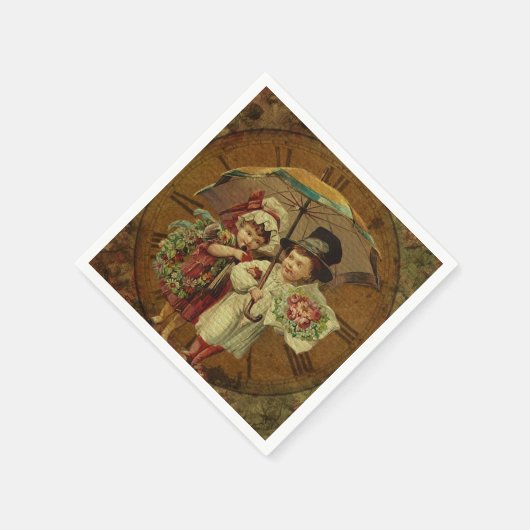 Vintage Kunstkunst Serviette (Ecke)