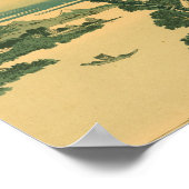 Vintage Kunstlandschaft Japans Poster (Ecke)