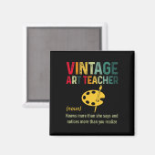 Vintage-Kunstlehrer Magnet (Vorderseite/Rückseite)